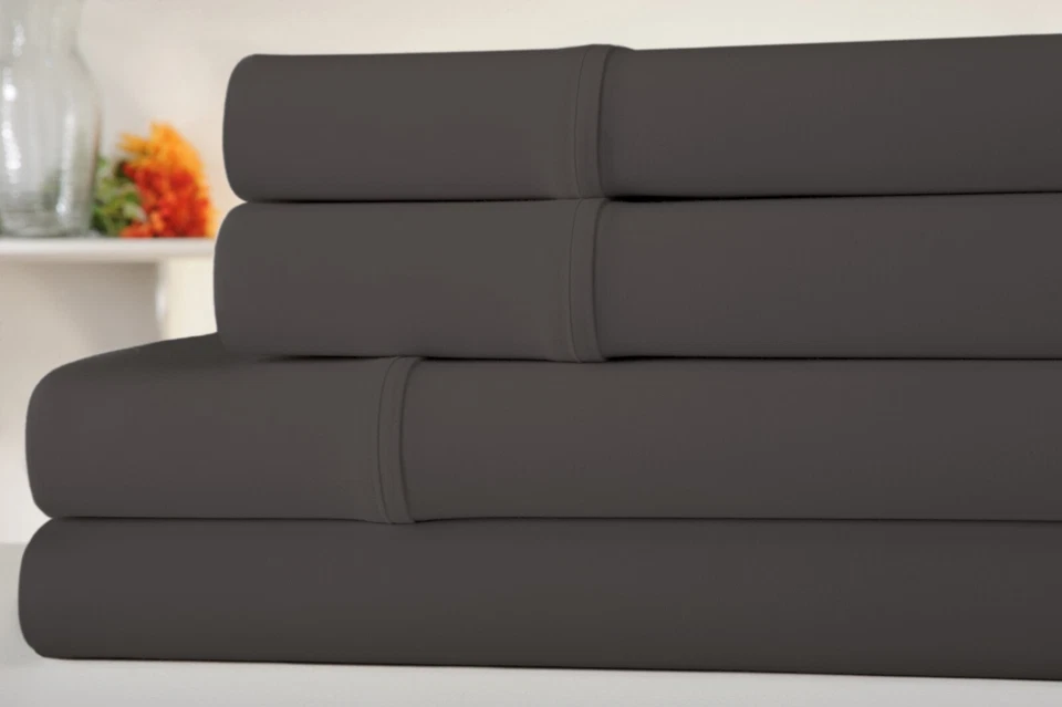 Juego de sábanas de 4 piezas Kathy Ireland 300 hilos 100 % algodón orgánico percal Foto 1 de 1