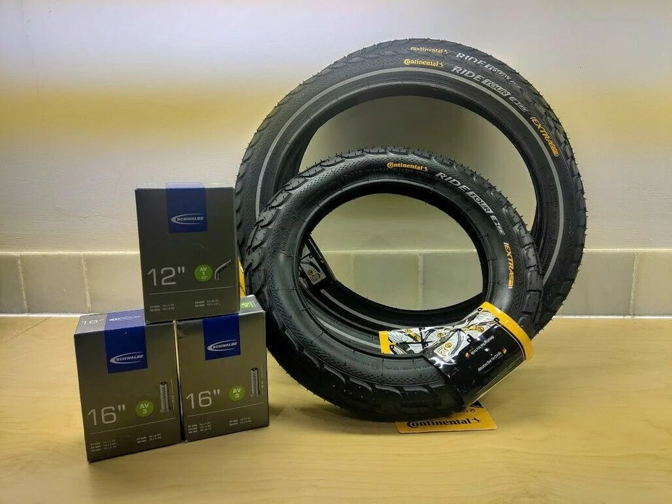 Sinclair C5 Tyre & Inner Tube Set (Genuine Continental - Ride Tour) - Image 1 of 1