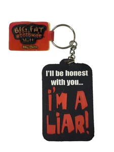 Big Fat Attitude Stuff Key Chain I'm A Liar New Old Stock Humor Gag Gift - Picture 1 of 5