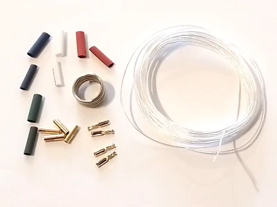 MD AUDIO & AV (QUALITY REPLACEMENT PARTS) Umfassendes Tonarm-Neuverdrahtungsset (3 m Litze 5 N Silberdraht, Clips, Lötzinn usw.)