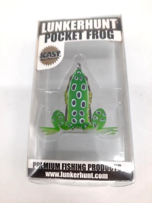 Señuelo de rana de bolsillo Lunkerhunt 1/4 oz 1,75 pulgadas nuevo en caja de fábrica Foto 1 de 4