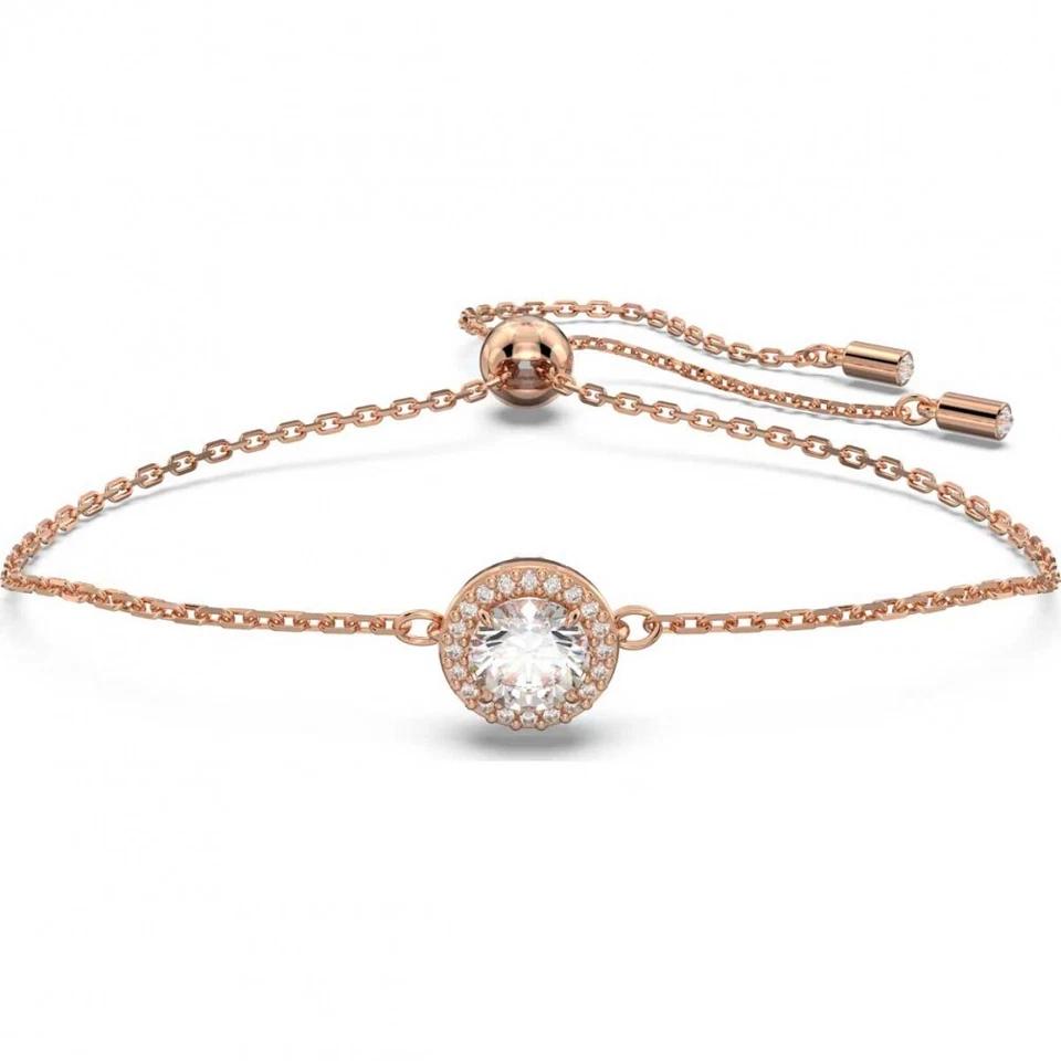 Pulsera Swarovski Constella pavé blanca baño tono oro rosa 5636273 - Imagen 1 de 2