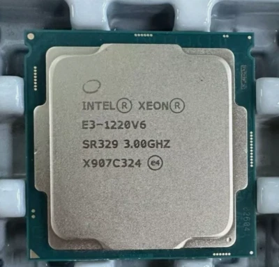 Intel Xeon E3-1220 V6 SR329 LGA-1151 CPU Processor 3.00 - 3.50GHz 4-Core 8MB 72W - Image 1 of 2