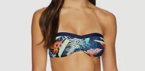 99 $ Bogner Fire + Ice Damen blau Suri (Palmenmuster) Bikini Oberteil Bademode Größe 14 - Bild 1 von 2