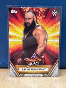 2019 Topps Wwe SummerSlam Wrestling Card Braun Strowman #4 - Picture 1 of 2