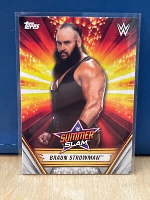 2019 Topps Wwe SummerSlam Wrestling Card Braun Strowman #4 - Image 1 of 2