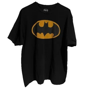 Closeout!! Men’s Batman Branded Reflective Logo T-shirt Short Sleeve Black XL - Picture 1 of 4