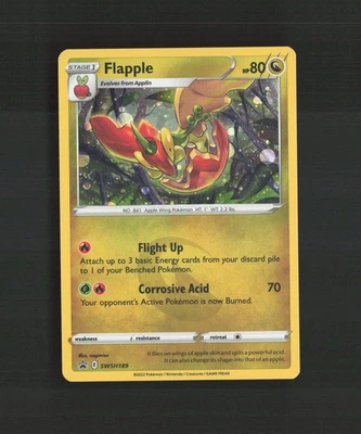 Flapple SWSH189 Sword & Shield Black Star Promo Holo Pokemon Card LP+ - Image 1 of 4