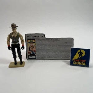 Sgt. Slaughter V1 G.I. Joe 1985 Hasbro Vintage Actionfigur und rote Karte - Bild 1 von 8