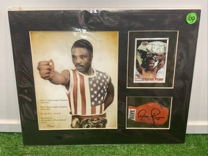 Campeón de Boxeo LOA Enmarcado The Hawk Numerado a Mano Firmado Aaron Pryor De Colección - Imagen 1 de 12