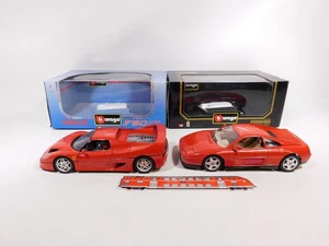 DY995-5# 2X Bburago 1:18 Model Ferrari 3039 348TB 1999 3362 F50 1995 (OVP) - Picture 1 of 5