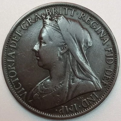 1899 Reino Unido Gran Bretaña 1 centavo (lote #6) Foto 1 de 2