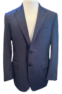 CANALI Navy Blue Wool Blazer Sport Coat Made in Italy Size 40R.           P19397 - Image 1 of 4