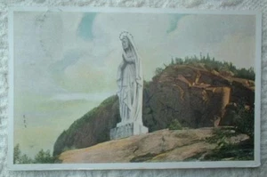 1931 CANADA STEAMSHIP LINES BLESSED VIRGIN MARY STATUE ~CHAS ROBITAILLE POSTCARD - Picture 1 of 2