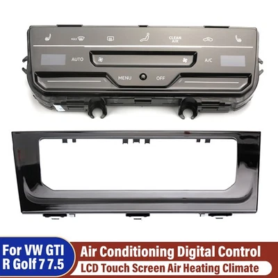 LCD Touch Heated Climate Air Condition Digital Control For VW Golf 7 7.5 GTI R - Image 1 of 4
