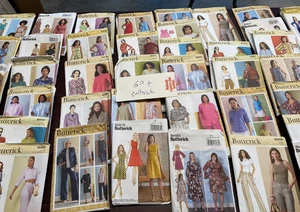 Butterick Sewing Pattern lot of 60 UNCUT Patterns Mostly Women Clothing - Picture 1 of 17