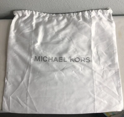 Michael Kors Blanco Zapato o Bolso de Mano Cordón Bolso Antipolvo Blanco 14 X 16 Foto 1 de 2