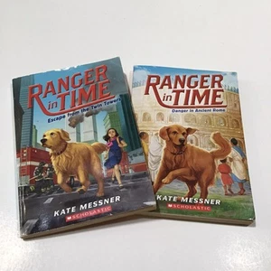 RANGER IN TIME Kate Messner Lot of 2 PB Chapter Books Childrens Twin Towers Rome - Picture 1 of 13