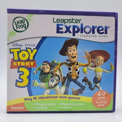 Leapster Explorer Leapfrog Toy Story 3 Cartridge Game Disney Pixar - Image 1 of 3