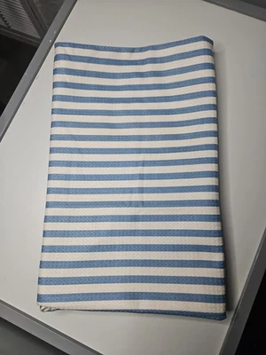 Oversize Towels Blue Striped  30x60 Inch 2 Pack Pair Recycled Polyester Bath - Image 1 of 4