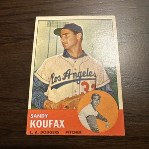🔥⚾️1963 Topps #210 Sandy Koufax Los Angeles Dodgers HOF MLB Great Pitcher - Picture 1 of 6