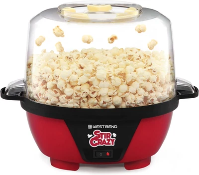 Stir Crazy Hot Oil Popcorn Popper, Popcorn Maker Machine with Large Serving Bowl - Image 1 of 4