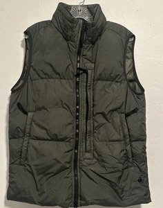 Stone Island Garment Dyed Crinckled Reps NY Down Puffer Green Vest Outdoor $900 - Picture 1 of 12
