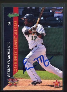 2015 South Bend Cubs ESTARLYN MORALES signierte Karte Autogramm Auto Mariners - Bild 1 von 1