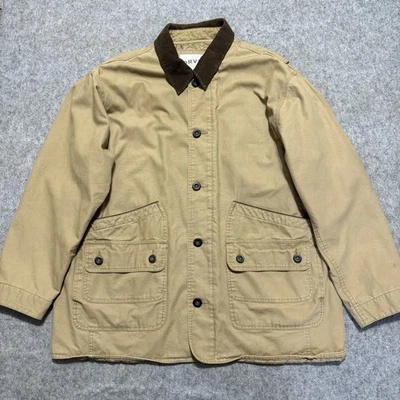 Abrigo Orvis Chore Para Hombre XXL Lona Tostada Pana Cuello Granero Bolsillos Aislados Foto 1 de 4
