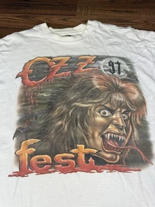 Camiseta Ozzy Osbourne XL Ozz Fest 1997 música rock metal seminueva - Imagen 1 de 20