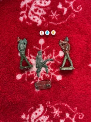 3 soldados de plomo plano antiguos originales de la Primera Guerra Mundial (SIN REPRODUCCIÓN) Foto 1 de 4