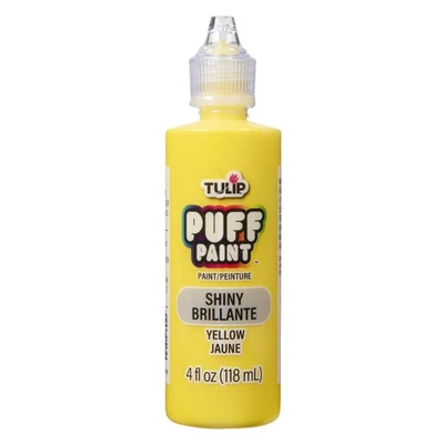 Shiny Yellow Fabric Paint 4 Fl Oz Nontoxic Squeeze Bottle Easy To Use - Image 1 of 4