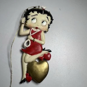 Vintage Betty Boop im roten Minikleid Weihnachtsschmuck 1999 - Bild 1 von 5