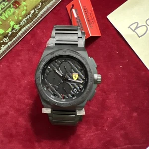 Scuderia Ferrari Men Watch Chronograph Date Aspire 0830794 Quartz 44mm - Picture 1 of 8