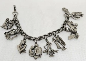 Pulsera Coro 10 Mandamientos Tono Plata #2 Falta Dije Vintage  - Imagen 1 de 10