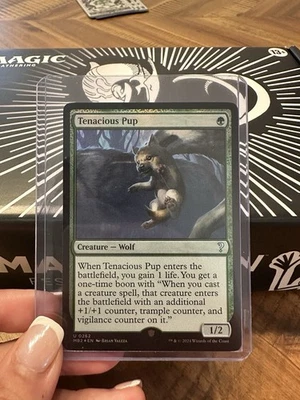 MTG English Tenacious Pup Foil Mystery Booster 2 NM Condition - Image 1 of 2
