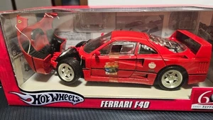 Hot Wheels Ferrari F40 red 1/18 378396 - Picture 1 of 10