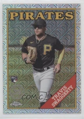 2023 Update 1988 Topps Chrome Silver Pack Mojo Travis Swaggerty Rookie RC - Image 1 of 2