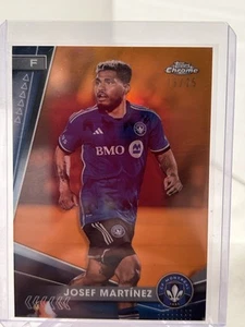 2024 Topps Cromo MLS Josef Martínez Naranja/25 - Imagen 1 de 2
