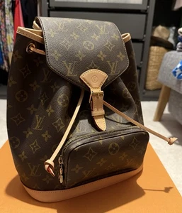 Louis Vuitton Monogram Montsouris PM Brown Backpack Rucksack M11198 - Picture 1 of 5