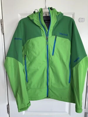 CHAQUETA ABRIGO CON CAPUCHA SOFTSHELL CREMALLERA COMPLETA WINDSTOPPER PEQUEÑO MARMOTA S SM USADO EN EXCELENTE ESTADO PARA HOMBRES Foto 1 de 4