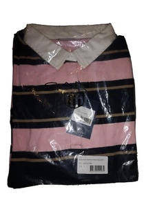 Damen Gant gestreift schwer Rugger Preppy Pink Größe M - Bild 1 von 6