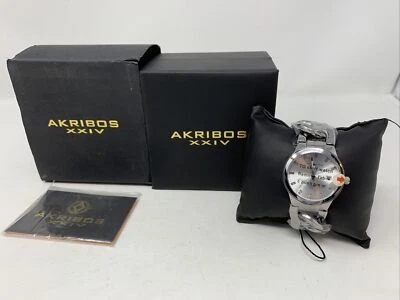 Akribos XXIV Women's Impeccable Diamond Watch With Twist Chain Band - 38 mm - Image 1 of 4