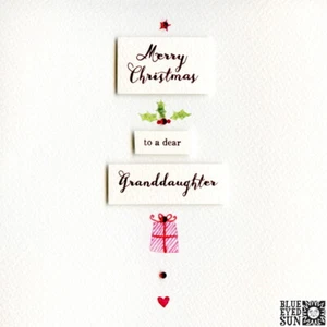 Blue Eyed Sun Christmas Cards - Merry Christmas To A Dear Grand-daughter - Picture 1 of 1