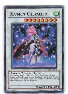 Yugioh BLUMEN-CHEVALIER , tf05-de002 Super Rare deutsch Near Mint  - Bild 1 von 2