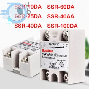 25A/40A/60A SSR-25DA/40DA/60DA Fotek Solid State Relay Module Alloy Heat Sink N - Picture 1 of 21