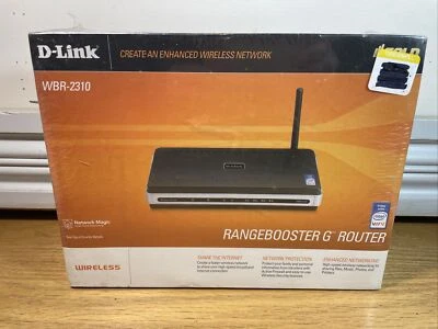 D-Link Model WBR-2310 Range booster Wireless G Router NEW Factory Sealed  - Image 1 of 3
