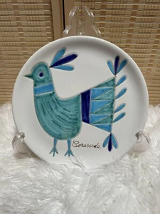 Le Pavoncelle Plate Cerasarda Bird Hand Decorated in Italy 152/700 - Picture 1 of 4
