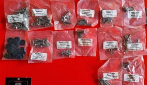 ukscooters LAMBRETTA ACERO INOXIDABLE TUERCA PERNO KIT FIJACIONES LI/TV/SX ANTI VIBRATI - Imagen 1 de 4