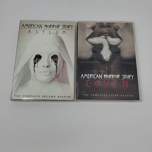 American Horror Story Lot Season 2+ 3 - Asylum /Coven DVDs 8 Discs Total - Picture 1 of 12